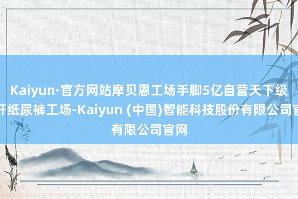 Kaiyun·官方网站摩贝恩工场手脚5亿自营天下级标杆纸尿裤工场-Kaiyun (中国)智能科技股份有限公司官网